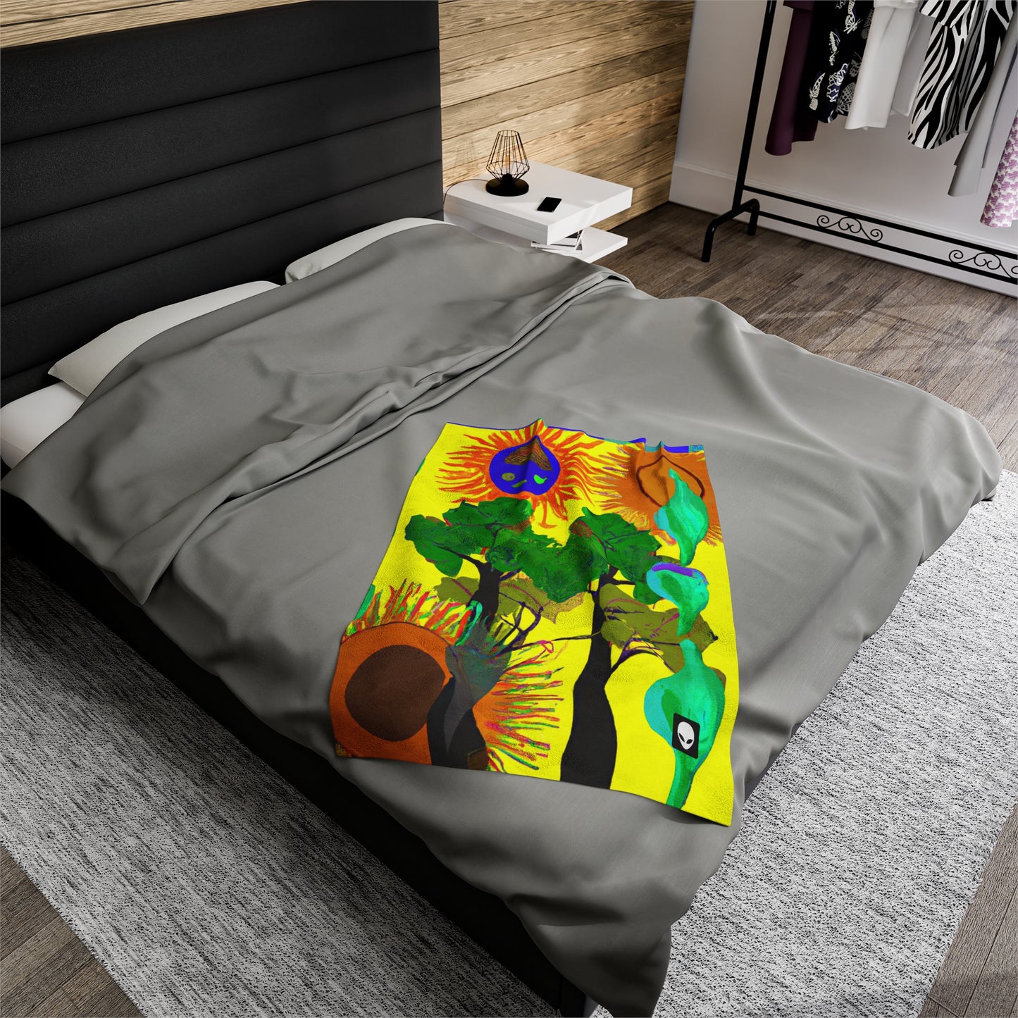 "Collision of Nature's Beauty" - The Alien Velveteen Plush Blanket