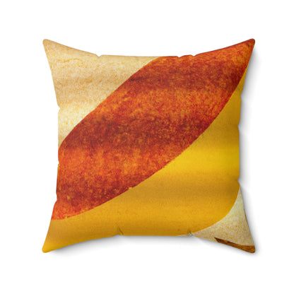 "A Natural Mosaic: Shapes and Colors from the Earth" - The Alien Square Pillow