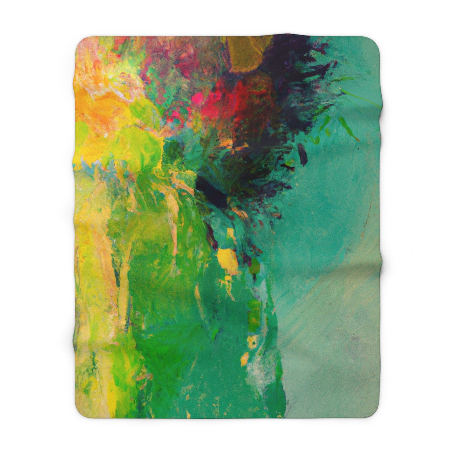 "A Lazy Summer's Day: An Abstract Ode" - The Alien Sherpa Fleece Blanket