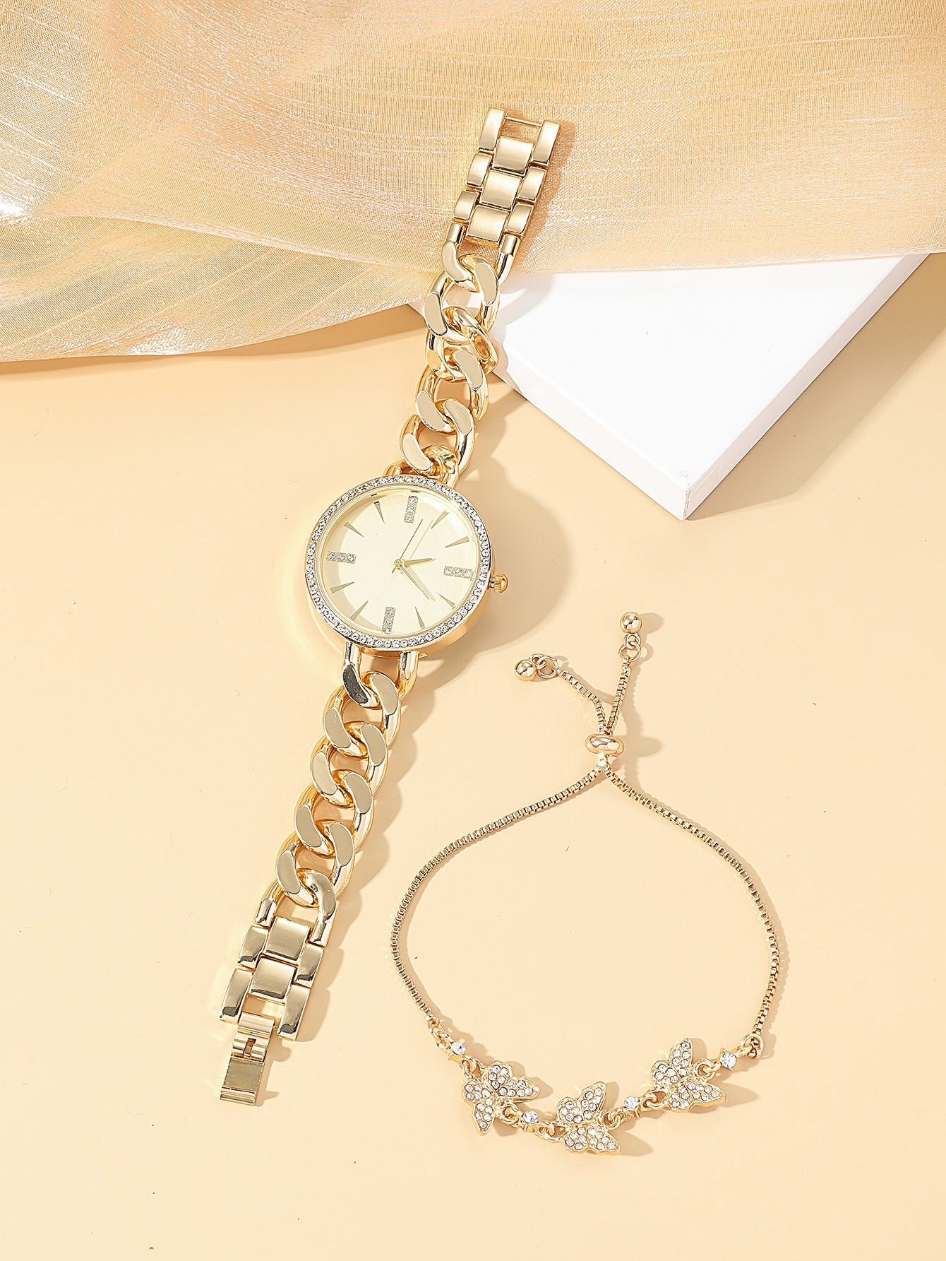 Damen-Armbanduhr, einfache Armbanduhr mit dünnem Armband