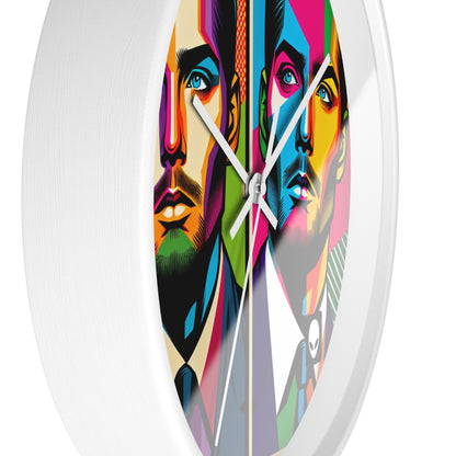 "Retrato de celebridad pop art" - El reloj de pared alienígena estilo pop art