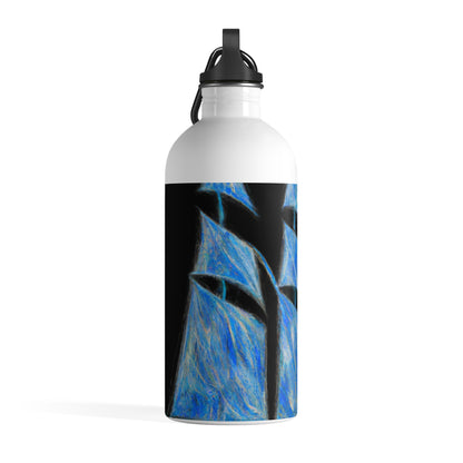 "El velero azul y las velas blancas: Una aventura de libertad en el mar" - The Alien Stainless Steel Water Bottle