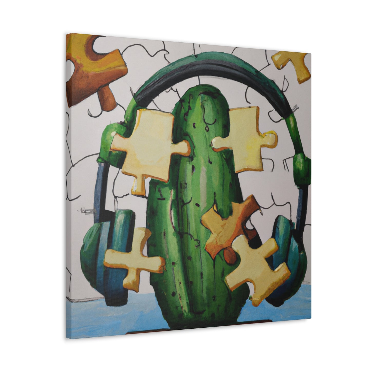 "Cactified Puzzle Time" - The Alien Canva