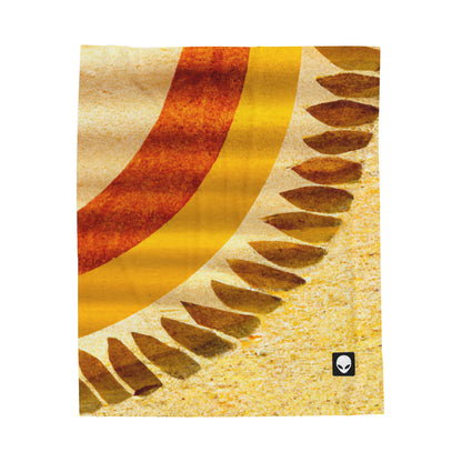 "A Natural Mosaic: Shapes and Colors from the Earth" - The Alien Velveteen Plush Blanket