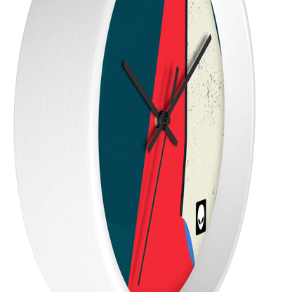 "Abstract Expressionism: Exploring Lines and Shapes" - The Alien Wall Clock