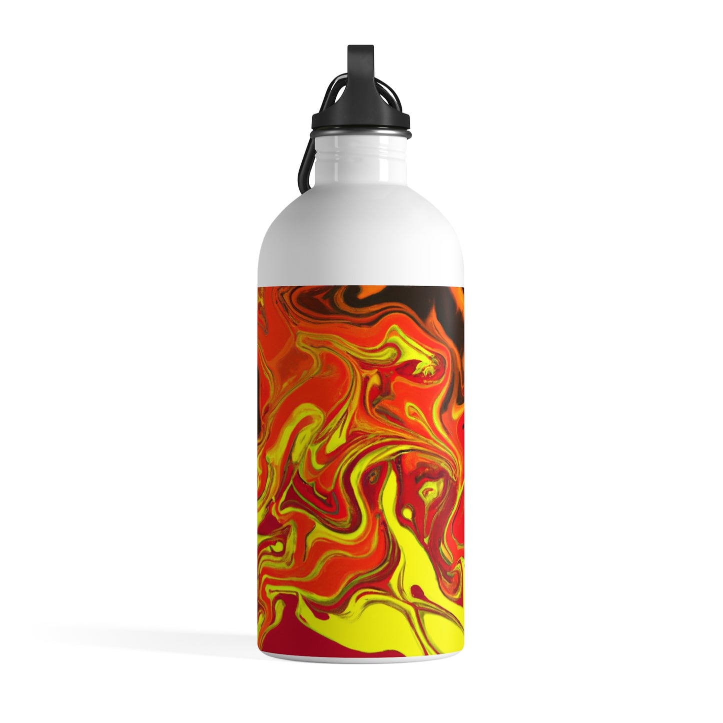 "Abstract Energy in Motion" - The Alien Stainless Steel Water Bottle