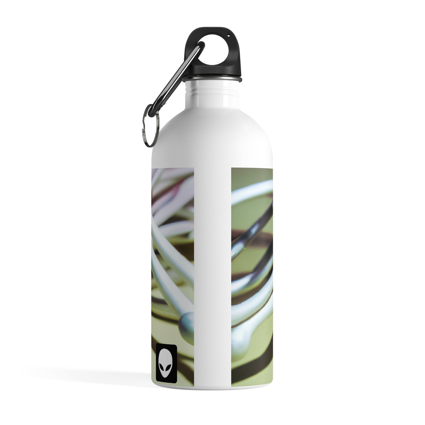 "Abstract Artistry: Constructing Emotion from Common Objects" - The Alien Stainless Steel Water Bottle