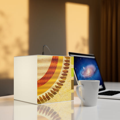 „Ein natürliches Mosaik: Formen und Farben der Erde“ – Die Alien Light Cube Lampe