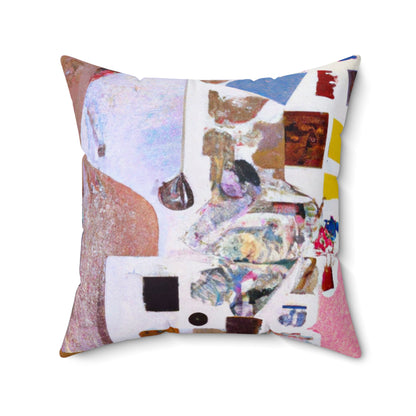 "Building an Online Identity: A Social Media Collage" - The Alien Square Pillow