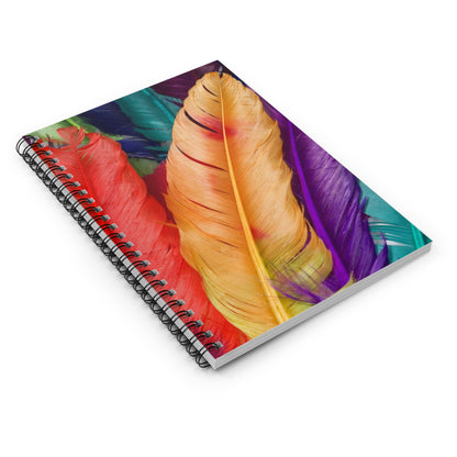 Prism Patterns - The Alien Spiral Notebook (Ruled Line)