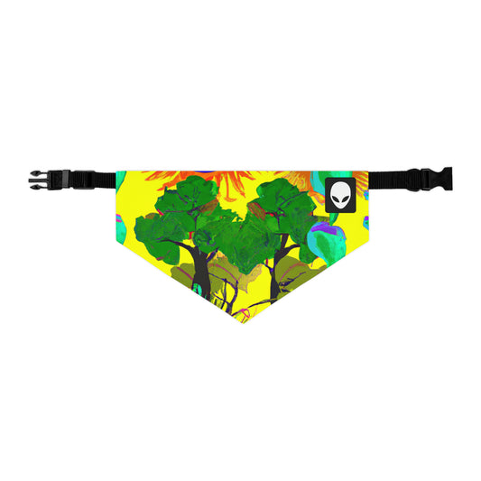 "Collision of Nature's Beauty" - The Alien Pet Bandana Collar