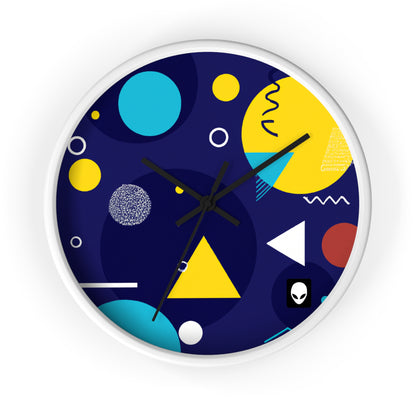 "Geometric Fusion: Bringing Your Vision to Colorful Life" - The Alien Wall Clock