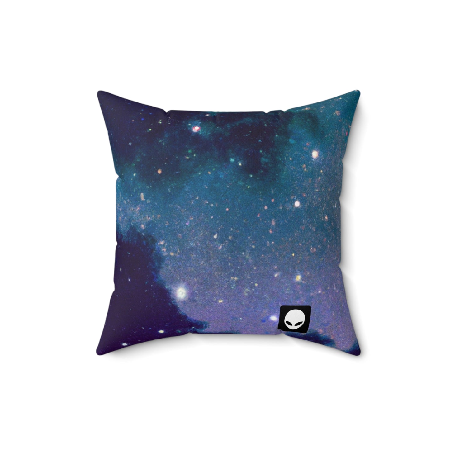 "Sinfonía celestial de medianoche" - La almohada cuadrada alienígena