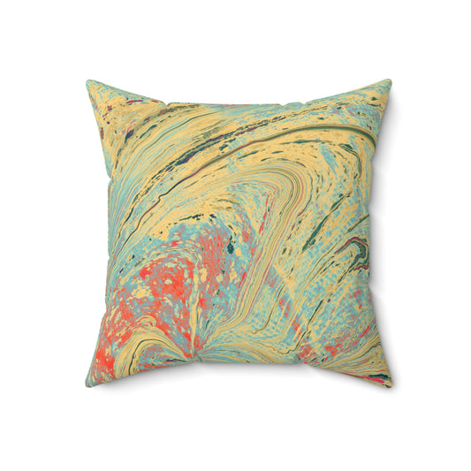 The Artful Journey - The Alien Spun Polyester Square Pillow