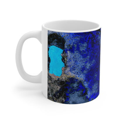 "Crow's Perch on a Waning Tower" - The Alien Ceramic Mug 11 oz