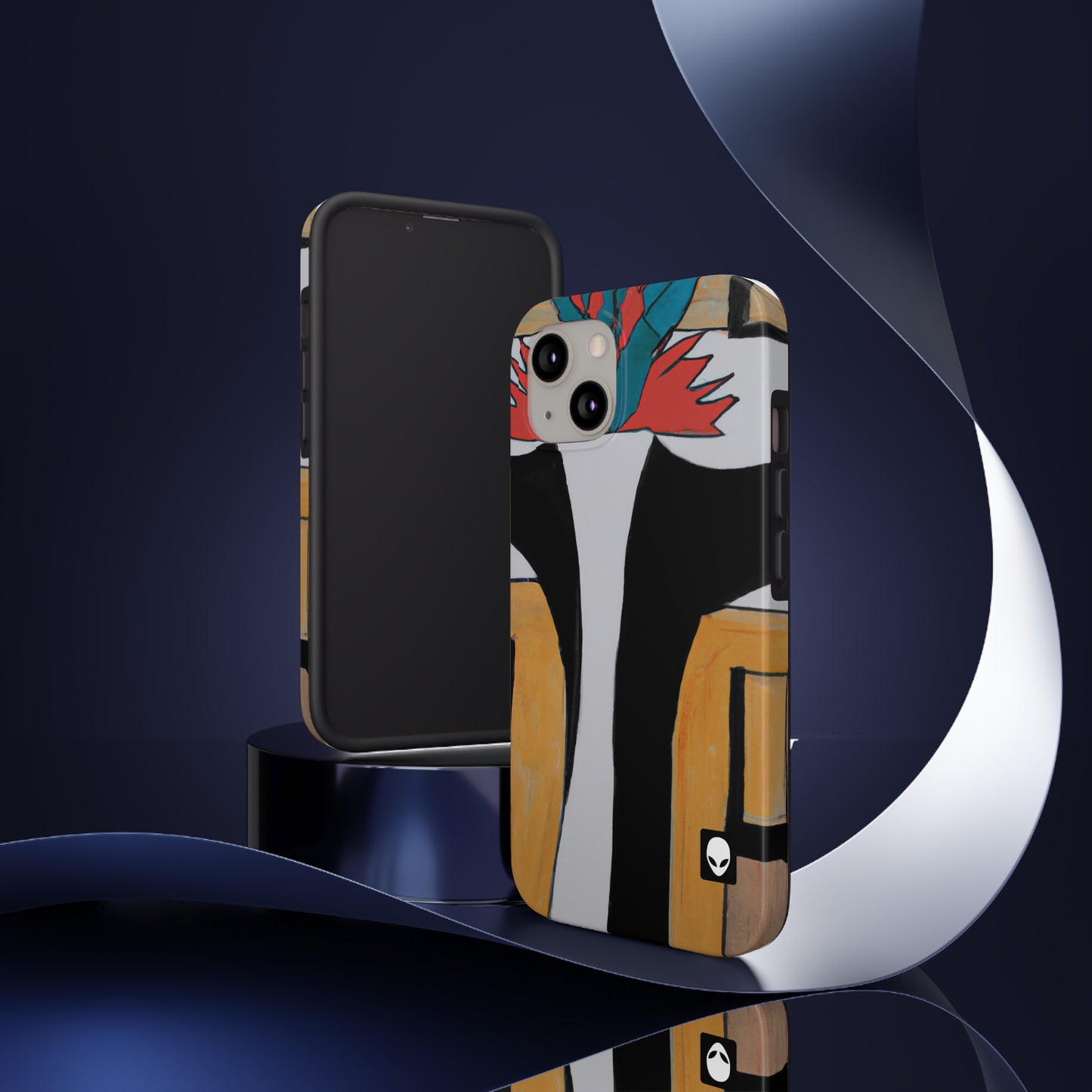 "Explorando el equilibrio y los patrones en el arte abstracto" - The Alien Tough Phone Cases