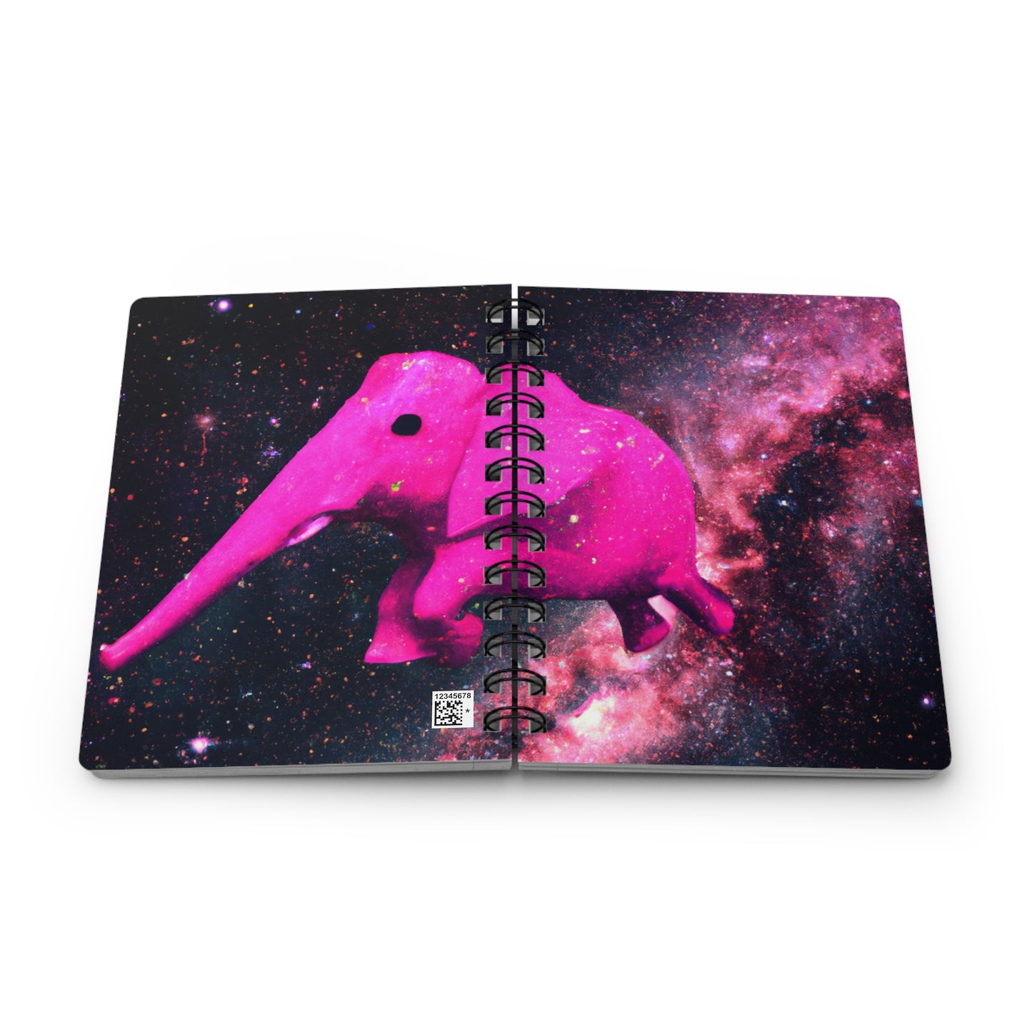 "Majestic Pinkelephant Exploration" - The Alien Spiral Bound Journal