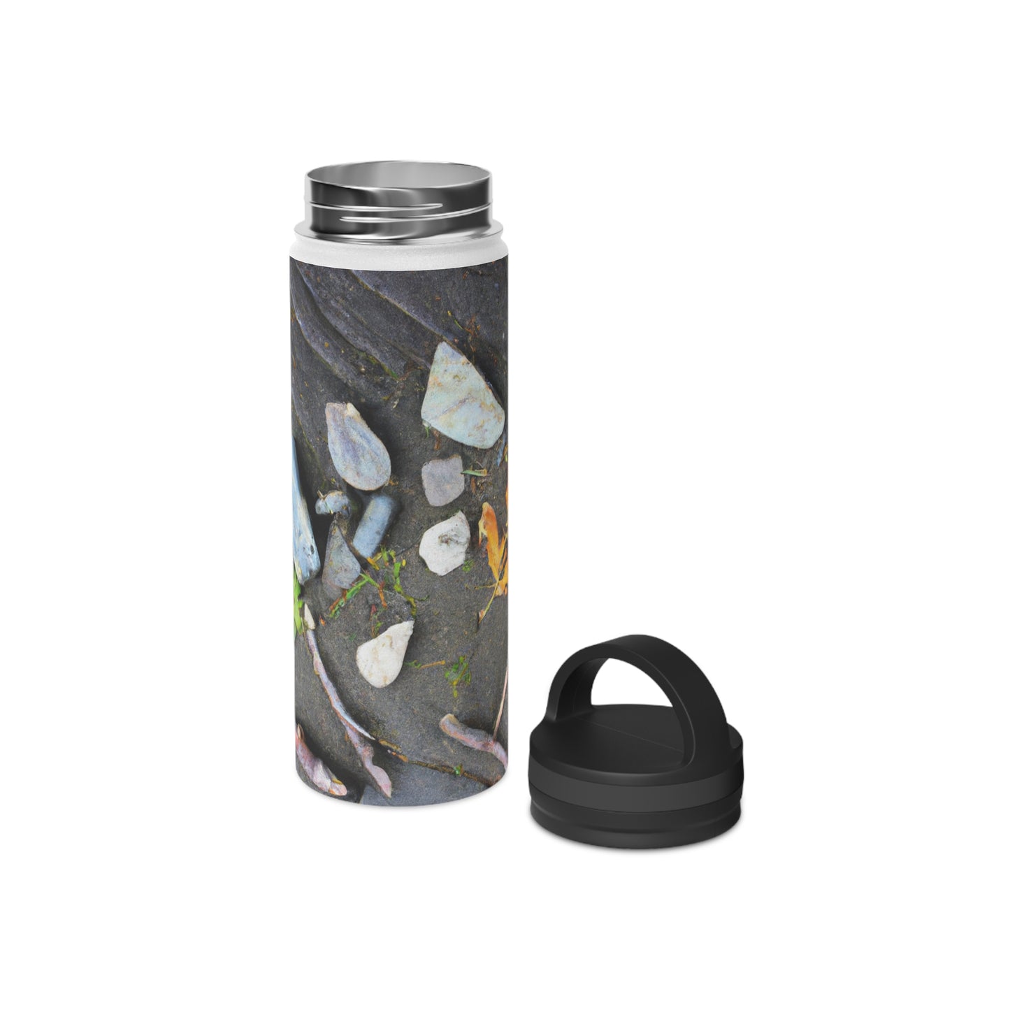 "Elements of Nature: Crafting a Creative Landscape" - The Alien Stainless Steel Water Bottle, Handle Lid