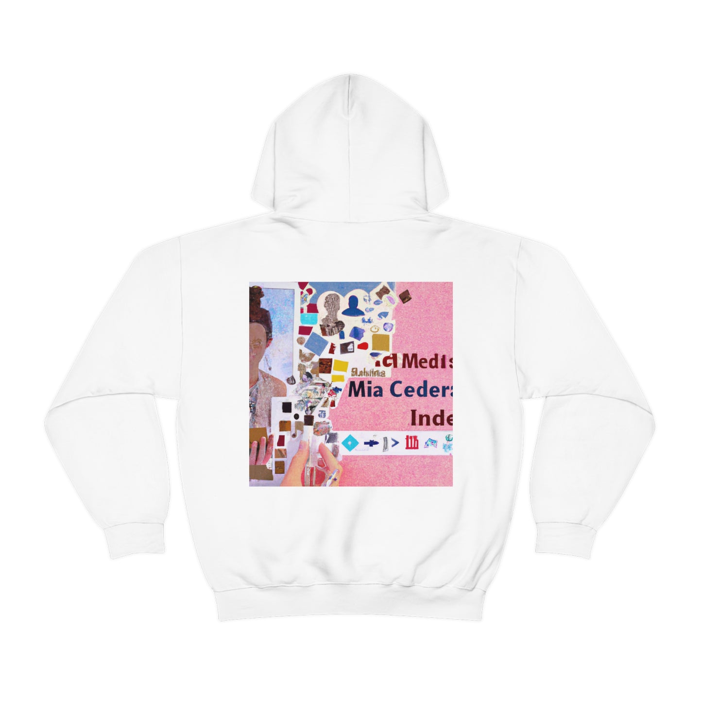 „Aufbau einer Online-Identität: Eine Social-Media-Collage“ – The Alien Unisex Hoodie