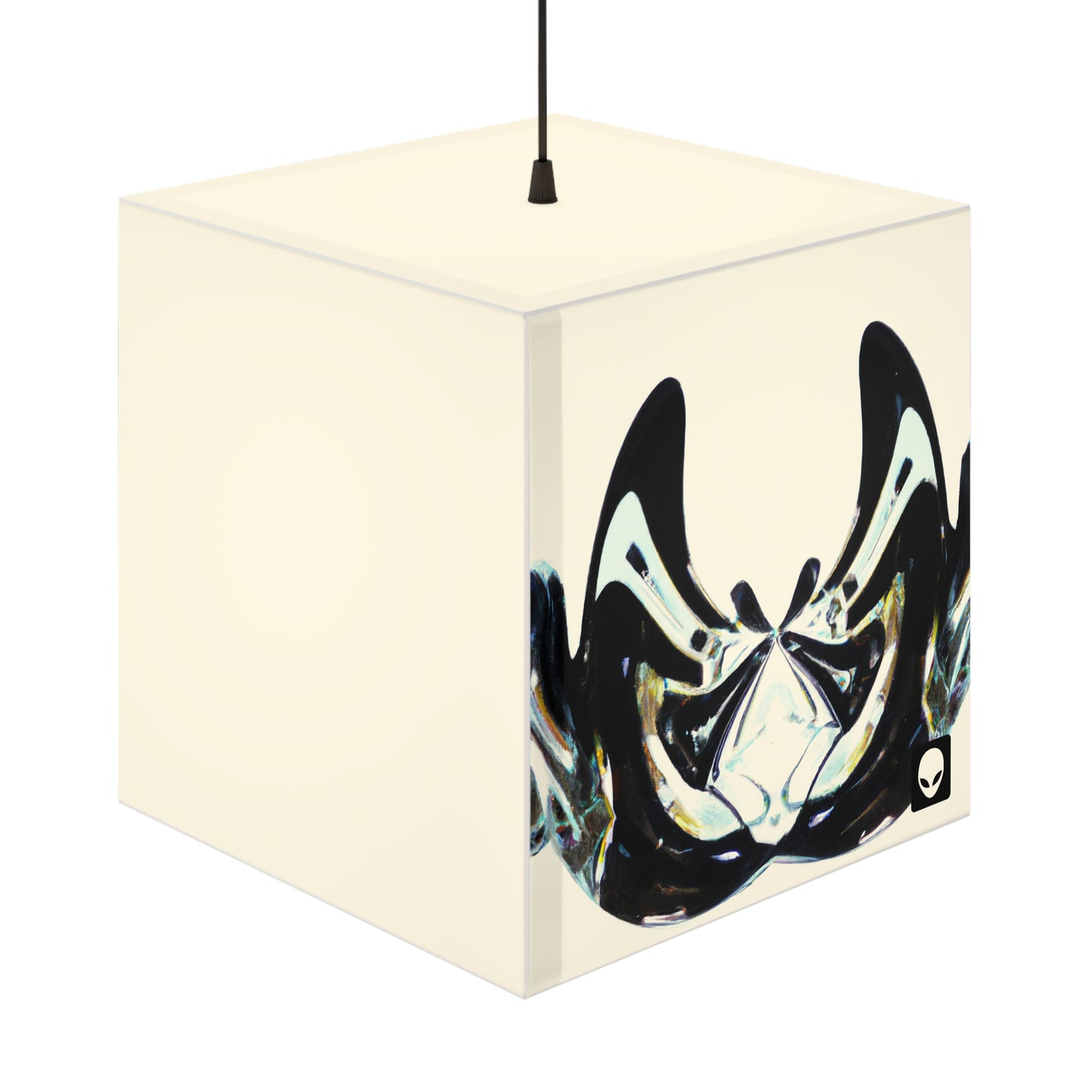 "Merging Perspectives: Crafting a Dynamic Visual Representation" - The Alien Light Cube Lamp