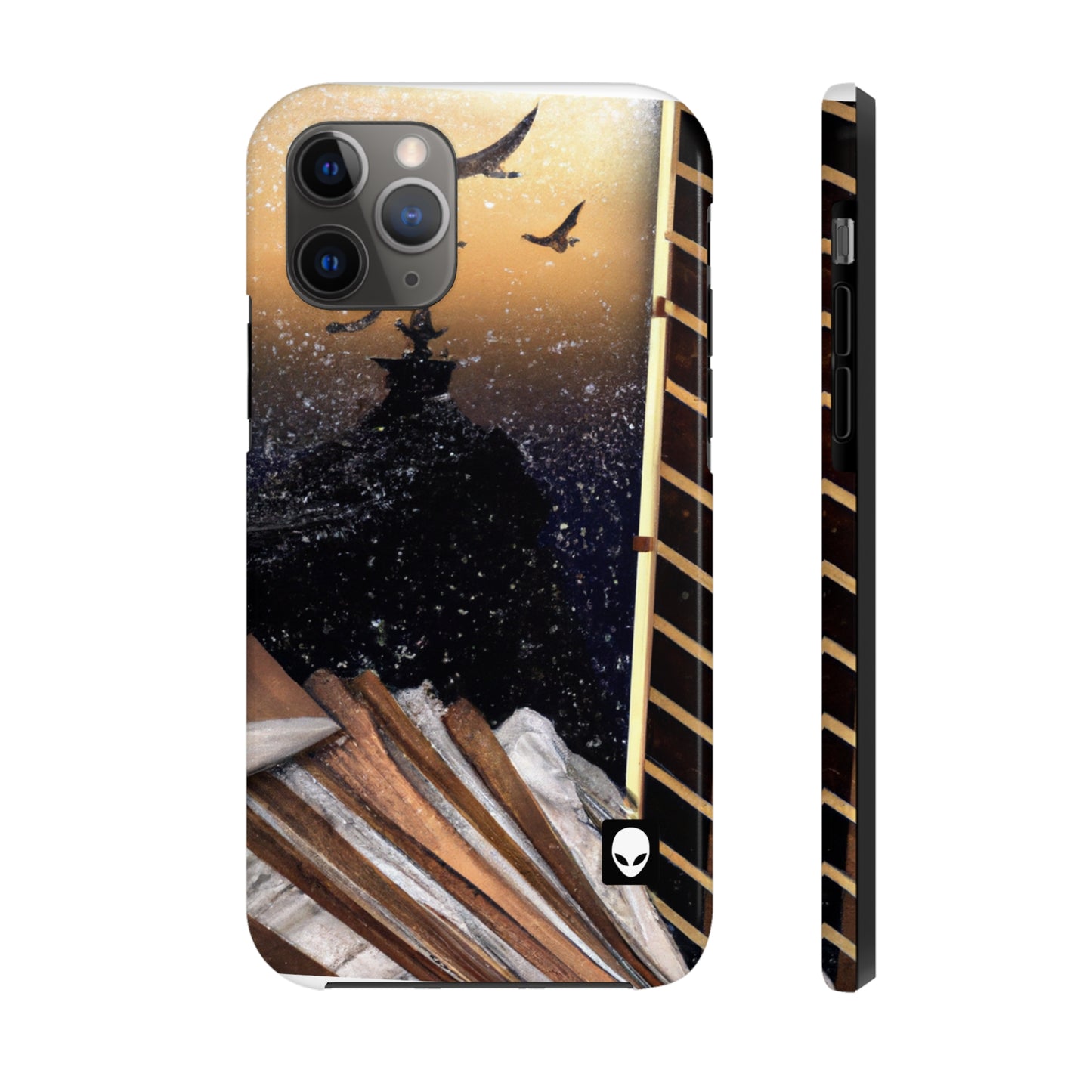 "A Tale of Storytelling Art: A Mixed Media Masterpiece" - The Alien Tough Phone Cases