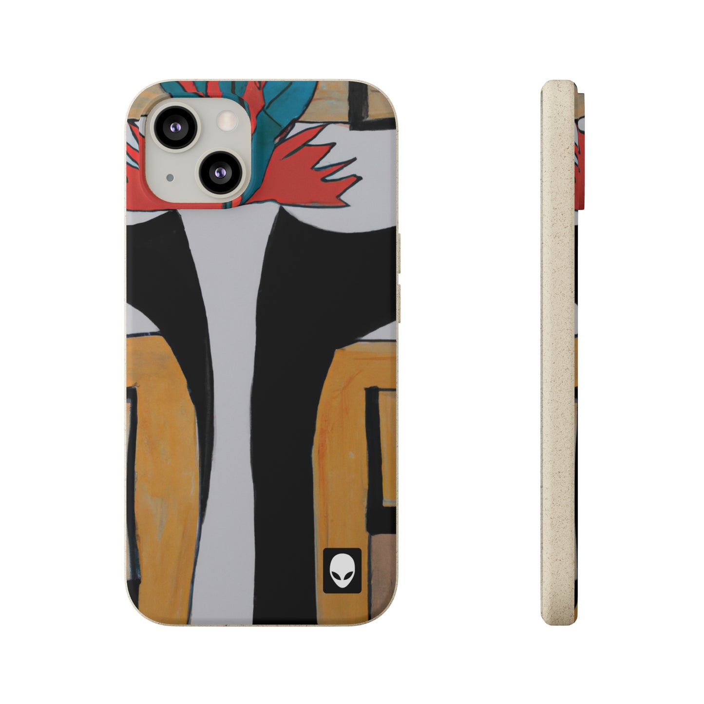 "Explorando el equilibrio y los patrones en el arte abstracto" - The Alien Eco-friendly Cases