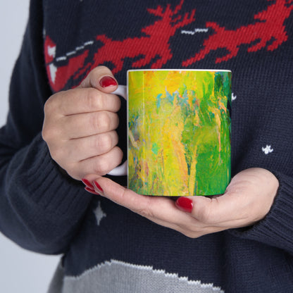 "A Lazy Summer's Day: An Abstract Ode" - The Alien Ceramic Mug 11 oz