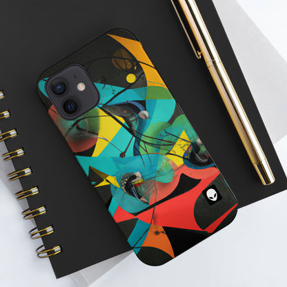 „Illusionäre Perspektive: Ein bunter Tanz des Lichts“ – The Alien Tough Phone Cases