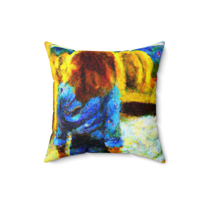 "A lo largo de las orillas del río de los dolores" - The Alien Square Pillow