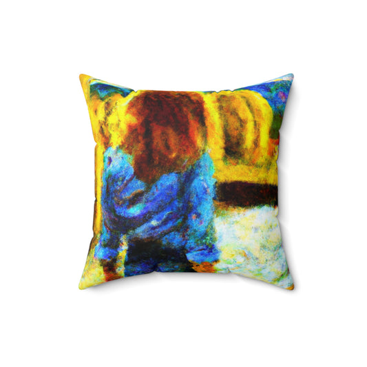 "A lo largo de las orillas del río de los dolores" - The Alien Square Pillow