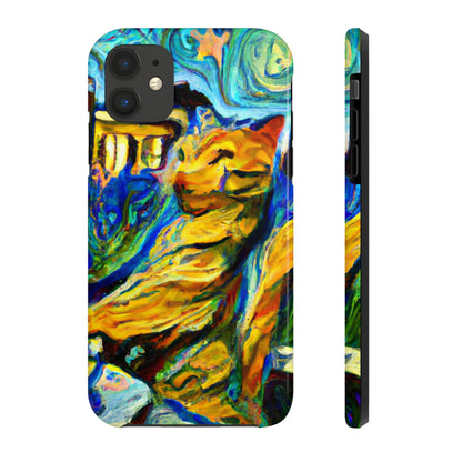 "A Cat Amongst the Celestial Tea Leaves" - The Alien Tough Phone Cases