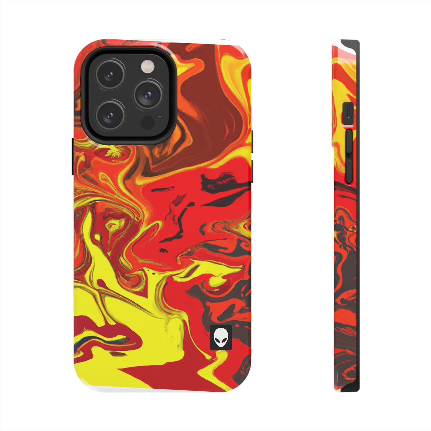 "Abstract Energy in Motion" - The Alien Tough Phone Cases