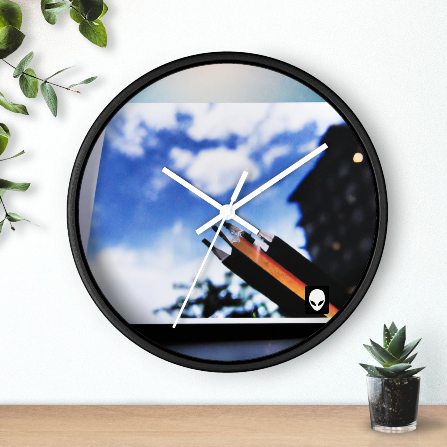 "Colors of Home: Exploring Place Through Art" - The Alien Wall Clock