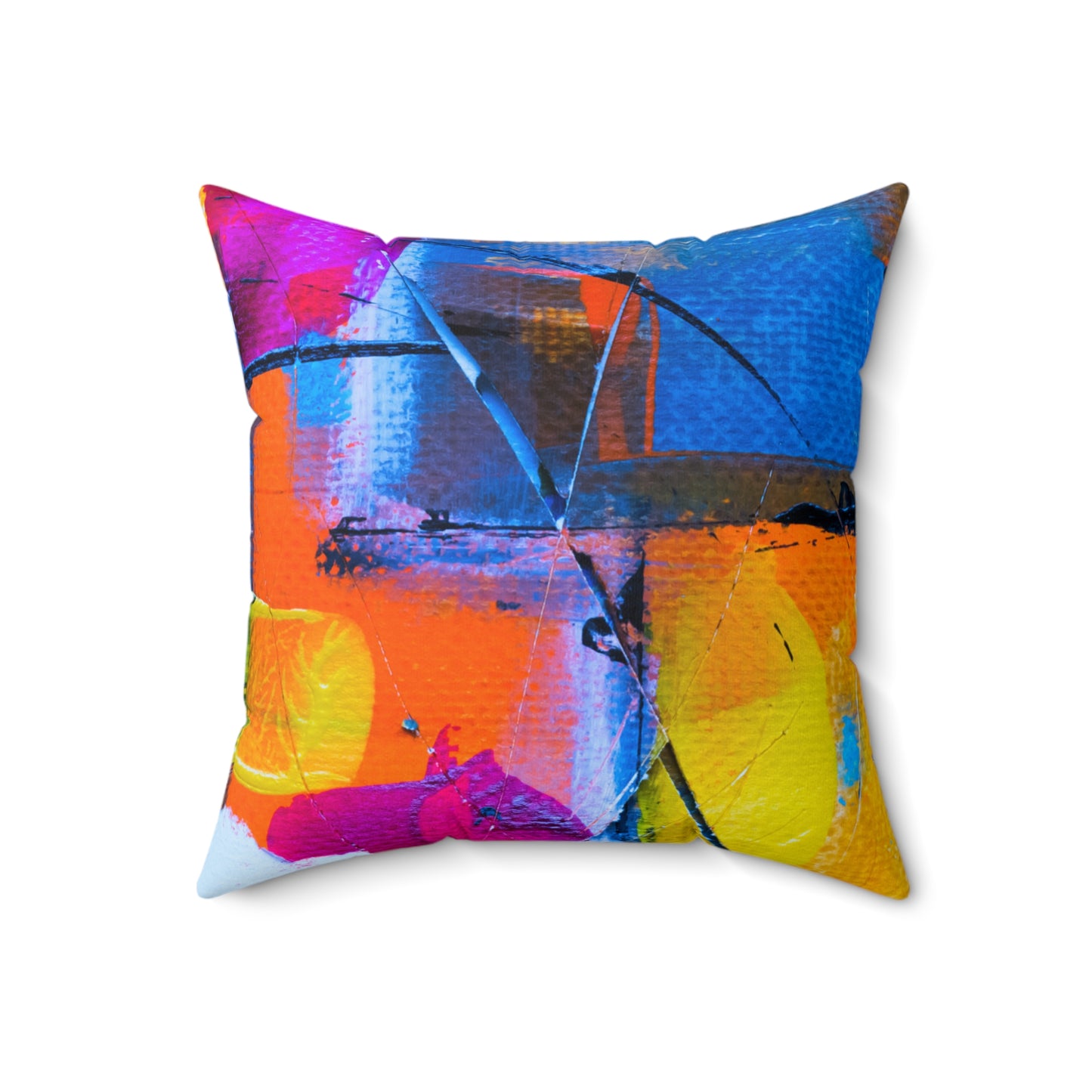 Pattern Playground - The Alien Spun Polyester Square Pillow