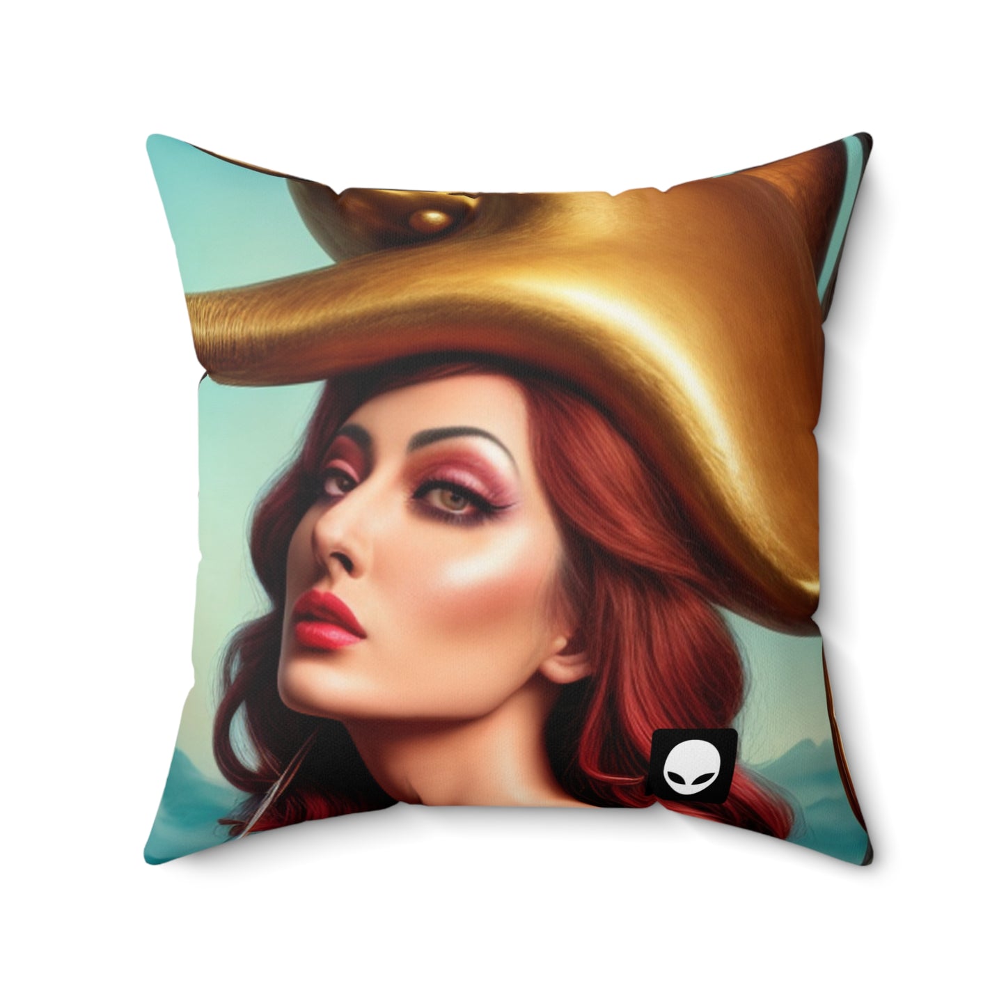 "Metaphorical Madness: An Exploration of Salvador Dali's Surreal Worlds" - The Alien Square Pillow