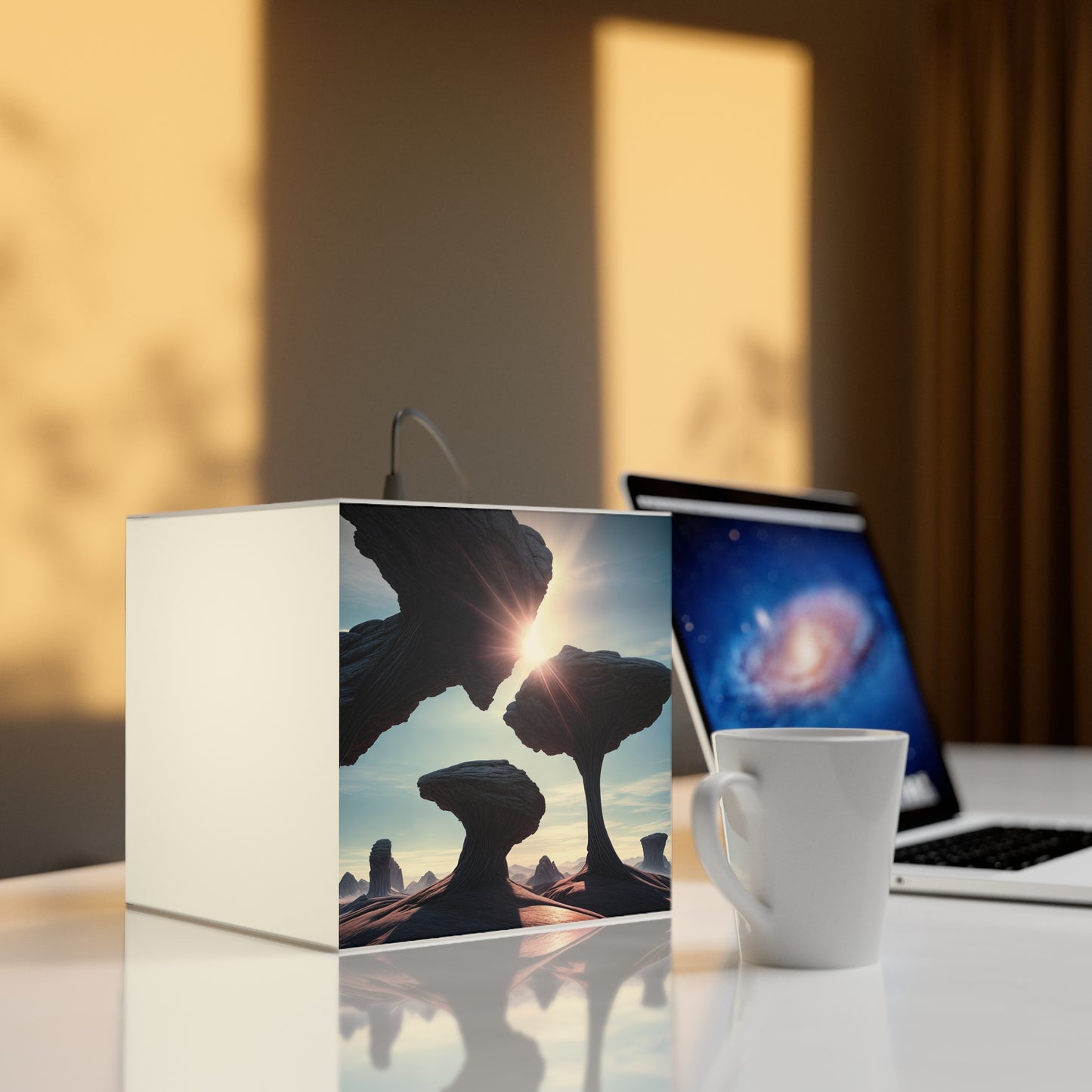 „Alien Landscape Odyssey“ – Die Alien Light Cube Lampe