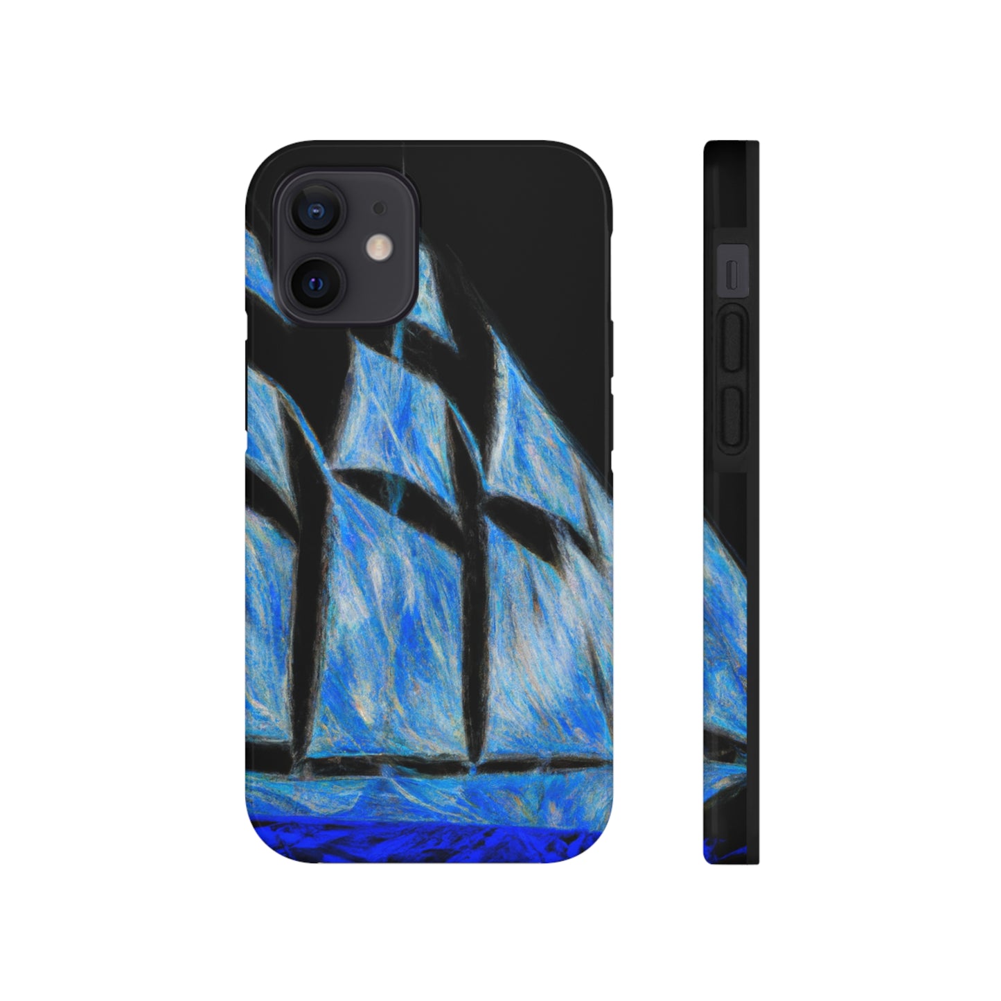 „El velero azul y las velas blancas: Una aventura de libertad en el mar“ – The Alien Tough Phone Cases