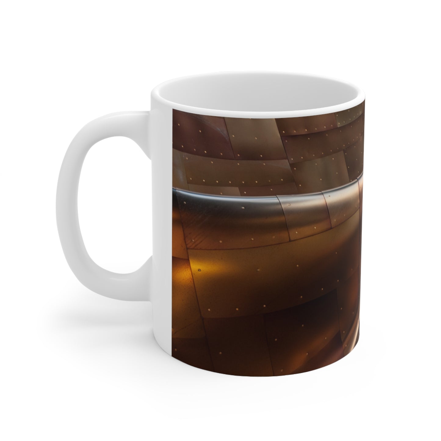 Torbellino metálico - La taza de cerámica alienígena 11oz