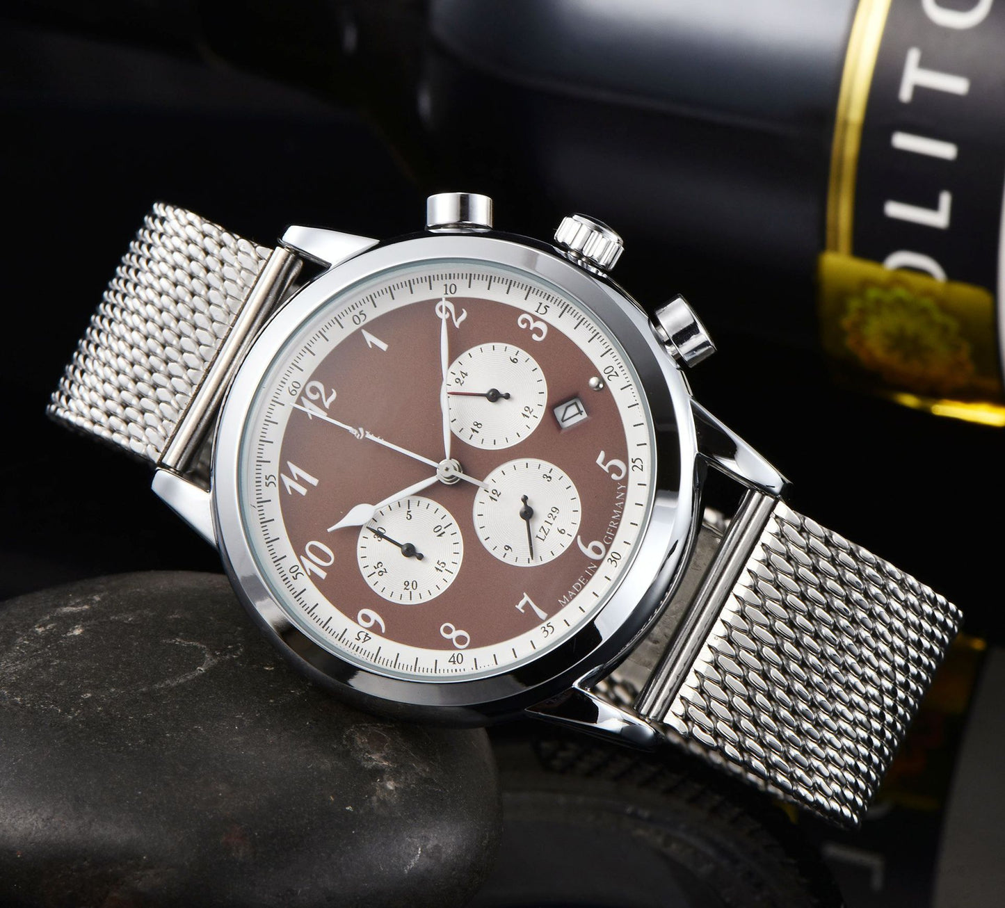 Men's Casual 6-pin Full-function Quartz Watch