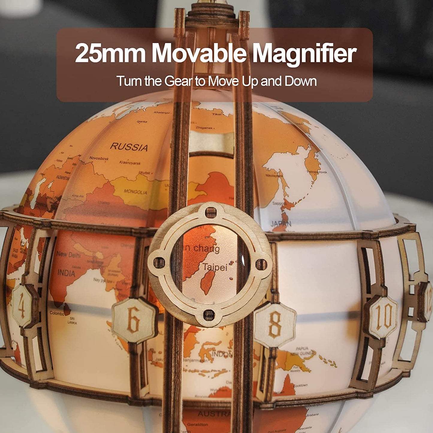 Rokr Luminous Globe 3D Holz Heißer Verkauf 180PCS Modell Baustein Kits Spielzeug