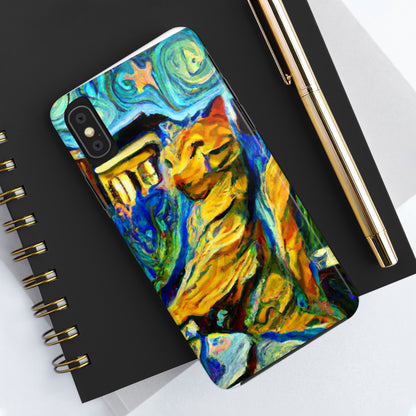 "A Cat Amongst the Celestial Tea Leaves" - The Alien Tough Phone Cases