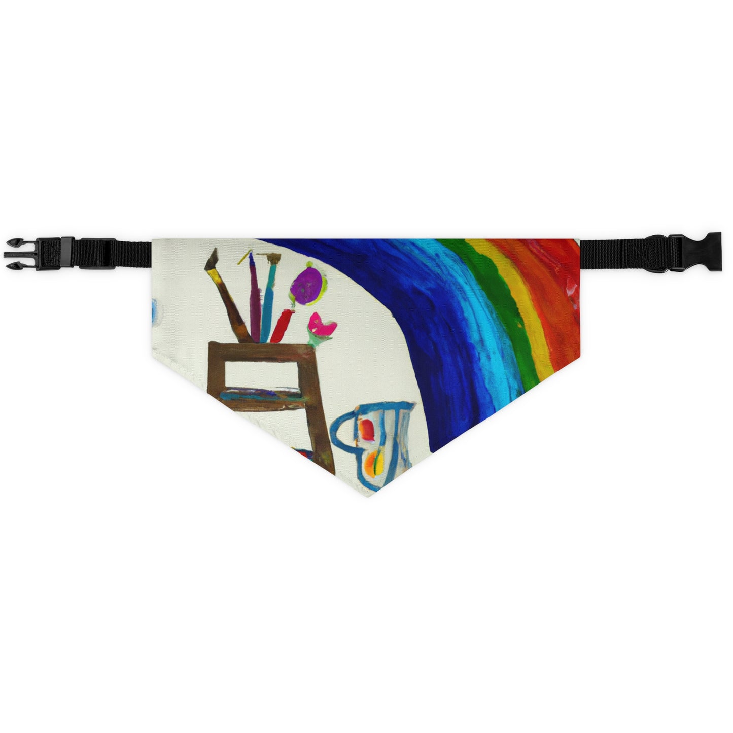 „Ein fantasievoller Regenbogen voller Möglichkeiten“ – Das Alien-Haustier-Bandana-Halsband