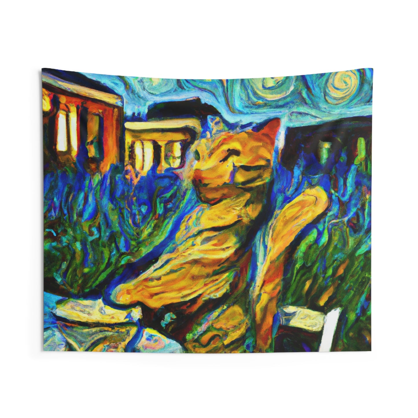 "A Cat Amongst the Celestial Tea Leaves" - The Alien Wall Tapestries