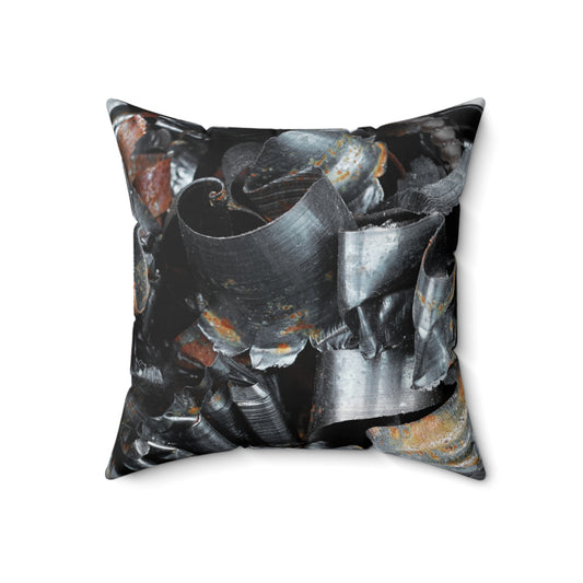 Rustic Reflections - The Alien Spun Polyester Square Pillow