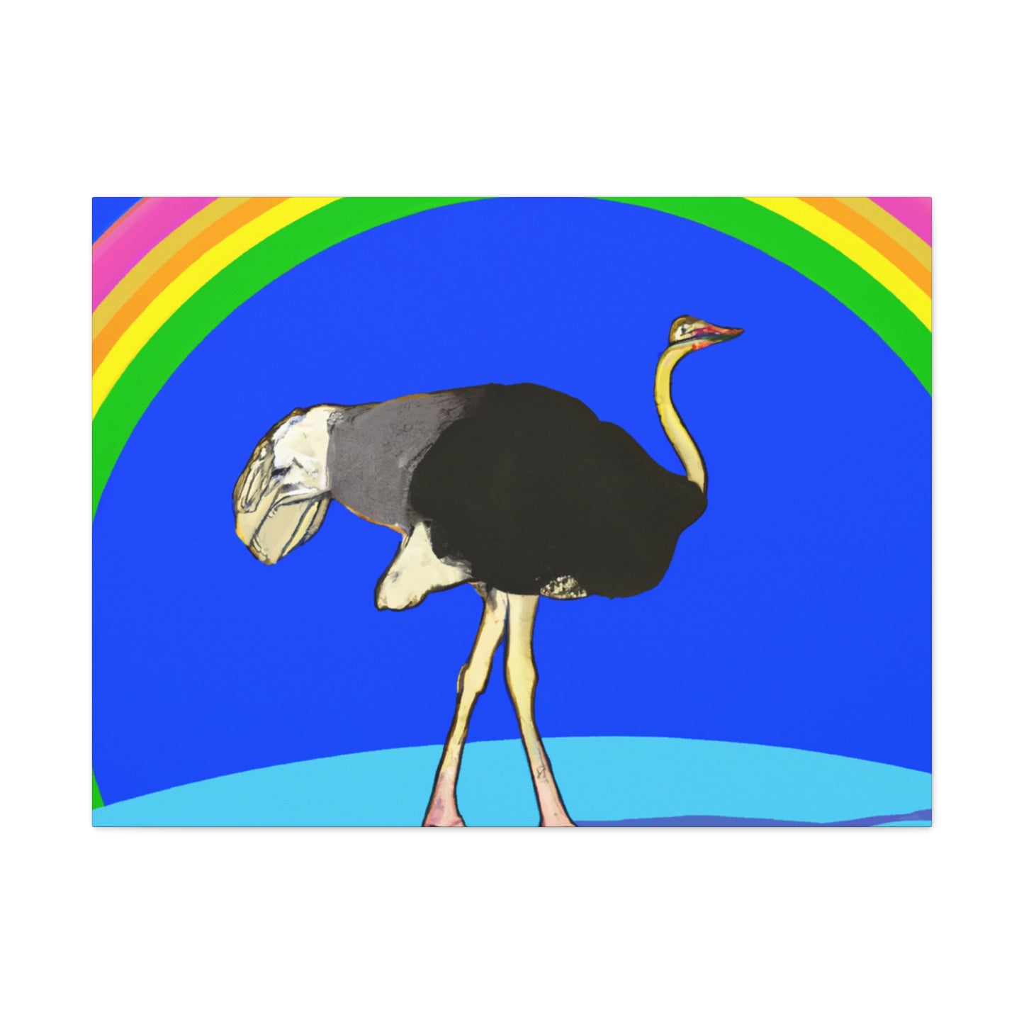 „Bridging the Divide: The Ostrich's Rainbow“ – The Alien Canva