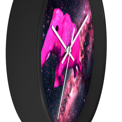 "Majestic Pinkelephant Exploration" - El reloj de pared alienígena