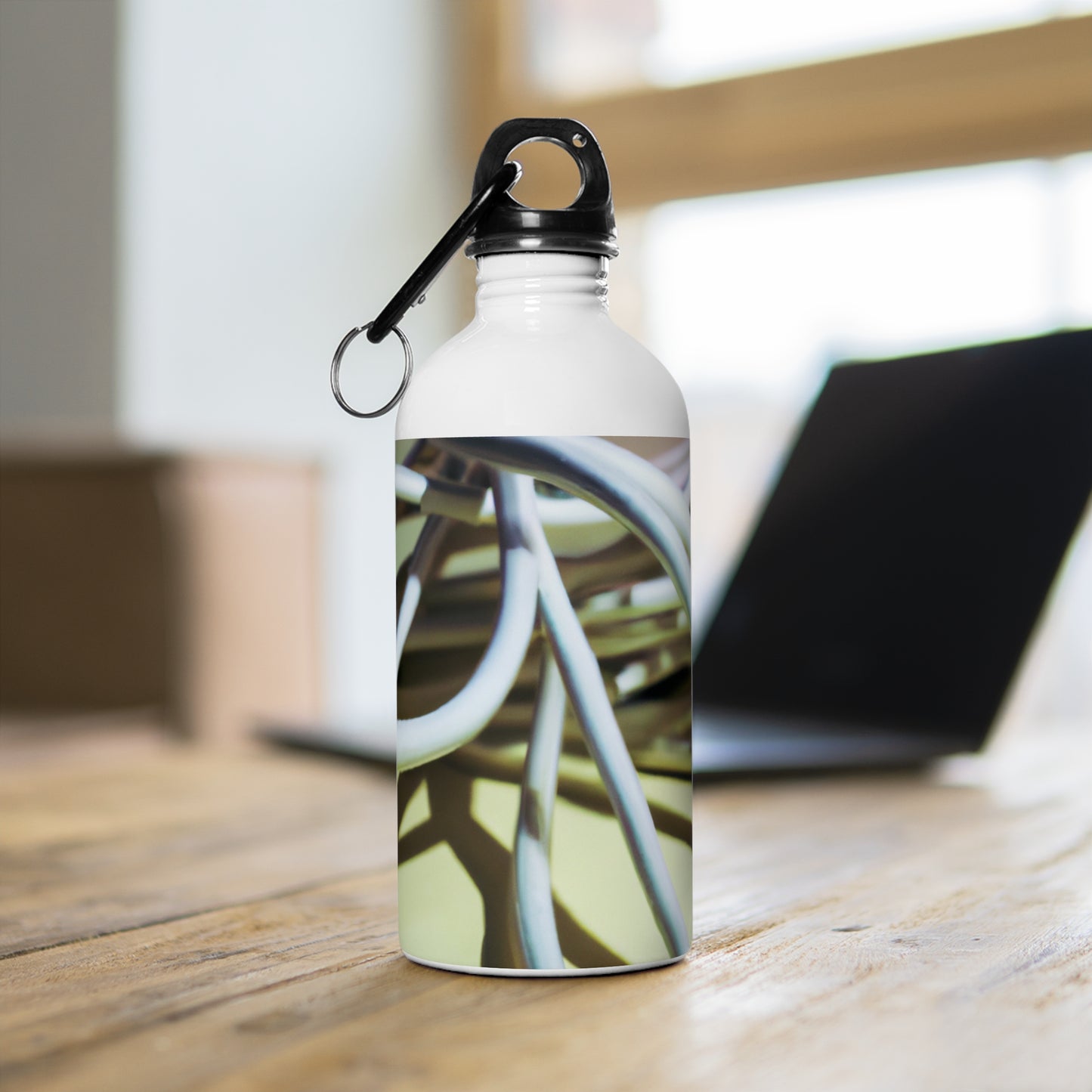 "Abstract Artistry: Constructing Emotion from Common Objects" - The Alien Stainless Steel Water Bottle