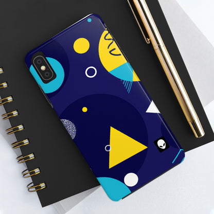 „Geometrische Fusion: Erwecken Sie Ihre Vision zum farbenfrohen Leben“ – The Alien Tough Phone Cases