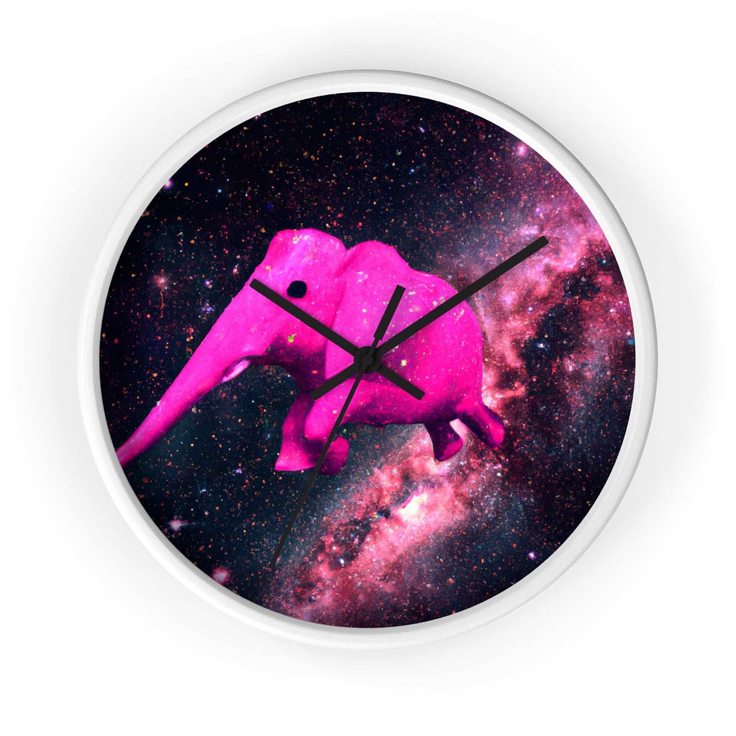 "Majestic Pinkelephant Exploration" - El reloj de pared alienígena