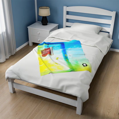 "Exploring My World through Art: Capturing the Memories of Places Visited" - The Alien Velveteen Plush Blanket